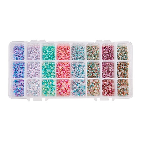 Imitation Pearl Acrylic Cabochons OACR-PH0001-09-1