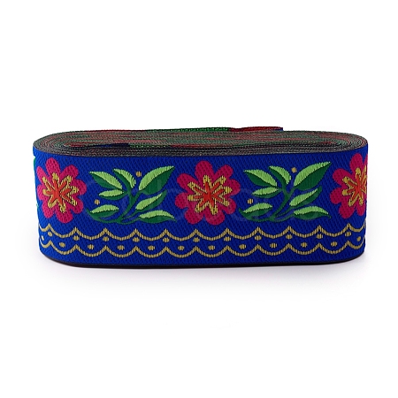 Embroidery Polyester Ribbons SRIB-WH0006-85A-1