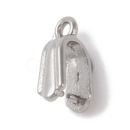 Non-Tarnish 304 Stainless Steel Ice Pick Pinch Bails STAS-Z058-01P-08-1