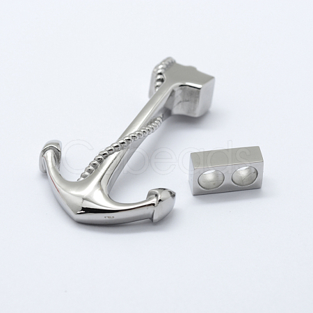 Tarnish Resistant 304 Stainless Steel Hook Clasps STAS-F122-29P-1