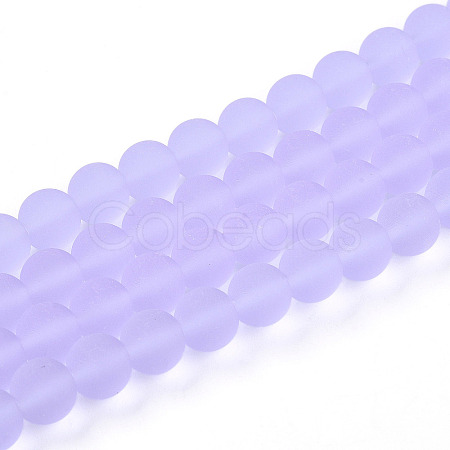 Transparent Glass Beads Strands GLAA-T032-T8mm-MD01-1