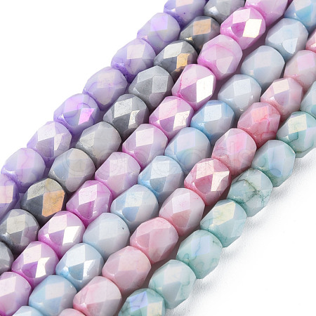 Opaque Glass Beads Strands EGLA-Q125-011-1