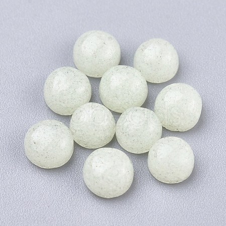 Synthetic Luminous Stone Cabochons X-G-P393-R63-4MM-1