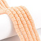 Polymer Clay Bead Strands, Column, PeachPuff, 5~7x6mm, Hole: 1.5~2mm, about 61~69pcs/strand, 15.74 inch