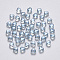 Transparent Spray Painted Glass Beads, AB Color Plated, Heart, Light Steel Blue, 6x6x4mm, Hole: 0.7mm