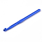 Aluminum Crochet Hooks, Blue, 150x11x9mm, Pin: 9mm