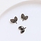 Brass Leaf Pins, for Baroque Pearl Making, Gunmetal, 11x7mm