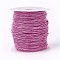 Iron Ball Chains, Soldered, with Spool, Electrophoresis, Hot Pink, 1.5mm, about 100yards/roll(91.44m/roll)