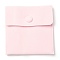 Square Velvet Jewelry Bags, with Snap Fastener, Pink, 10x10x1cm