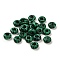 Synthetic Malachite European Beads, Large Hole Beads, Rondelle, 10x4.5~5mm, Hole: 4~4.3mm