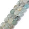 Natural Flower Amazonite Beads Strands, Oval, 8x6x3.5~4mm, Hole: 1mm, about 45~52pcs/strand, 15.16~15.74 inch(38.5~40cm)