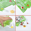 25Pcs Christmas Tree PET with COP Cookies Storage Resealable Bags ABAG-SP0001-52-4
