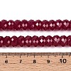Lab Grown Red Corundum Beads Strands G-G106-A45-07-4