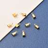 Brass Folding Crimp Ends KK-F824-111G-5