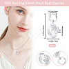 5Pcs 925 Sterling Silver Charms STER-BBC0005-35S-2