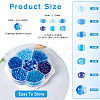 7 Styles Glass Seed Beads SEED-TA0001-41B-4