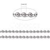 Tarnish Resistant 304 Stainless Steel Ball Beaded Chains CHS-K002-11-2