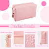 9Pcs 3 Colors Imitation Leather Zipper Cosmetic Pouches ABAG-GL0001-01-3