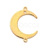 Rack Plating Brass Connector Charms KK-E067-25G-1