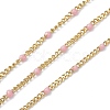Ion Plating(IP) 304 Stainless Steel Enamel Curb Chains CHS-P013-01G-08-1