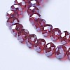 Electroplate Glass Beads Strands EGLA-A034-T8mm-A02-3