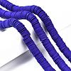 Flat Round Handmade Polymer Clay Beads CLAY-R067-12mm-09-4