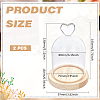 Heart Arch Glass Dome Cover AJEW-WH0643-088B-2