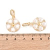Brass Micro Pave Cubic Zirconia Peg Bails KK-A279-20G-3
