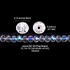 Electroplate Transparent Glass Beads Strands EGLA-YW0001-65B-3