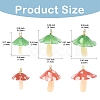 15Pcs 3 Styles Plastic Pendants KY-YW0002-28A-3