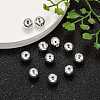 Plating Plastic Acrylic Round Beads PACR-L003-8mm-S-7