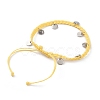 Waxed Polyester Cord Braided Bead Bracelets BJEW-JB05762-05-3