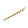 Brass Square Snake Chain Big Pendants KK-G510-09G-2