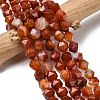 Natural Red Banded Agate Beads Strands G-Z119-A05-03-1