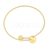 Rack Plating Brass Pave Clear Cubic Zirconia Round Ball Choker Necklaces NJEW-A031-02-01G-1