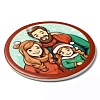 Christmas Handmade Printed Porcelain Big Pendants PORC-F009-03-3