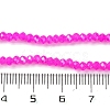 Baking Electroplate Glass Beads Strands DGLA-A039-J4mm-B24-4