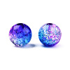 Transparent Crackle Acrylic Beads CACR-N002-11A-4