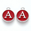 Platinum Plated Alloy Enamel Charms LS-ENAM-S118-03A-P-1