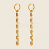 Chain Tassel 304 Stainless Steel Hoop Earrings SU3724-1