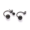 304 Stainless Steel Stud Earrings EJEW-I196-07C-1