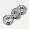 Flat Round Brass Spacer Beads KK-L106A-01P-1