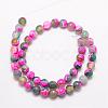 Natural Fire Crackle Agate Bead Strands G-K166-06F-8mm-12-2