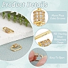 2Pcs 925 Sterling Silver Rhinestone Clasps FIND-PH0022-30A-4
