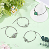 6Pcs 201 Stainless Steel Macrame Pouch Braided Gemstone Holder Bracelet Making BJEW-SC0001-72-4