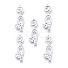 Non-Tarnish 201 Stainless Steel Pendants STAS-N090-LA930-1-2