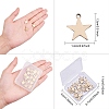 Brass Charms KK-BC0004-37AB-2