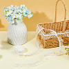 Nylon Elastic Pleated Lace Ribbon OCOR-WH0003-070B-5