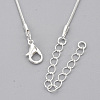 Brass Round Snake Chain Necklace Making MAK-T006-11A-S-2