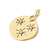 Brass Micro Pave Clear Cubic Zirconia Pendants KK-H267-095G-2